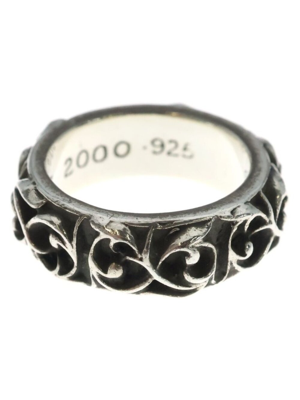 Chrome Hearts Etrnity Vine Band Eternity Ring Silver - Gem
